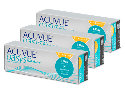 Acuvue Oasys 1-Day with HydraLuxe for Astigmatism (90 лещи)