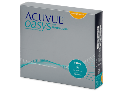 Acuvue Oasys 1-Day with HydraLuxe for Astigmatism (90 лещи) - Торични лещи
