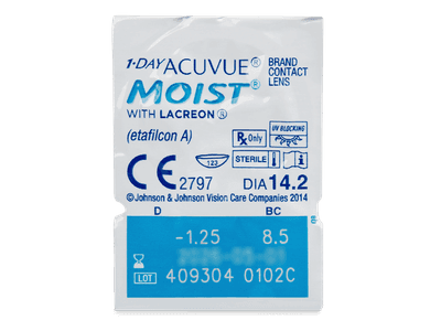 1 Day Acuvue Moist (30 лещи) - Този продукт се предлага и в този вариант на опаковката