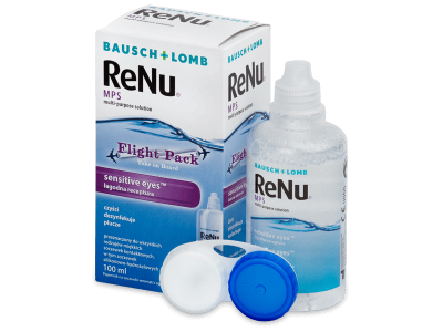 Разтвор ReNu MPS Sensitive Eyes Flight pack 100 ml 