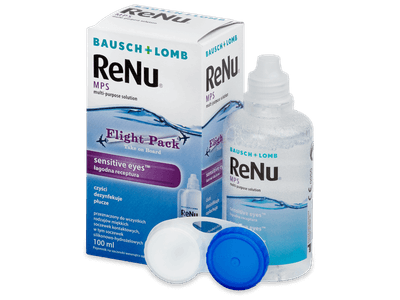 Разтвор ReNu MPS Sensitive Eyes Flight pack 100 ml
