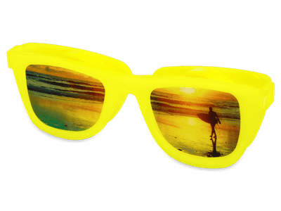 OptiShades контейнер за лещи- жълт