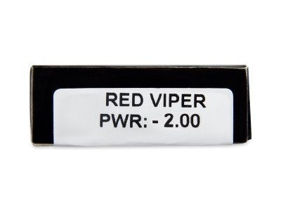 CRAZY LENS - Red Viper - дневни с диоптър (2 лещи) - Преглед на параметри