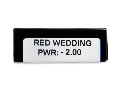 CRAZY LENS - Red Wedding - дневни с диоптър (2 лещи) - Преглед на параметри