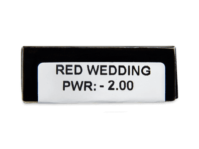 CRAZY LENS - Red Wedding - дневни с диоптър (2 лещи) - Преглед на параметри