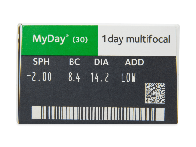 MyDay daily disposable multifocal (30 лещи) - Преглед на параметри