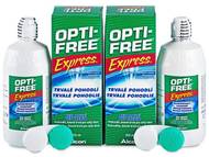 Разтвор OPTI-FREE Express 2 x 355 мл. с контейнерче Разтвор за контактни лещи Opti-FREE - Разтвор OPTI-FREE Express 2 x 355 мл. с контейнерче