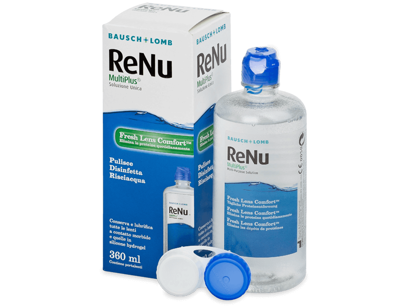 Разтвор ReNu MultiPlus 360 ml с контейнерче  - Разтвор за почистване