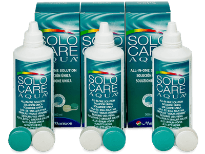 Разтвор SoloCare Aqua 3x360 ml - Икономичен пакет 3 разтвора