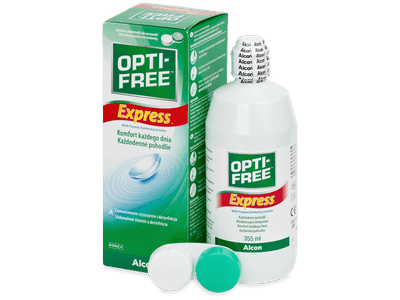 Разтвор OPTI-FREE Express 355 ml с контейнерче  - Разтвор за почистване