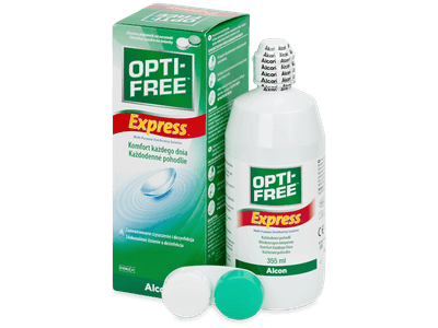 Разтвор OPTI-FREE Express 355 ml с контейнерче - Разтвор за почистване