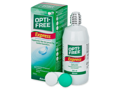 Разтвор OPTI-FREE Express 355 ml с контейнерче - По-старт дизайн