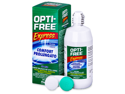 Разтвор OPTI-FREE Express 355 ml с контейнерче  - По-старт дизайн