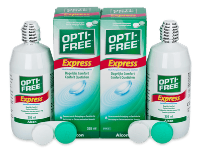 Разтвор OPTI-FREE Express 2 x 355 ml - Този продукт се предлага и в този вариант на опаковката