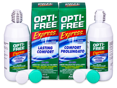 Разтвор OPTI-FREE Express 2 x 355 ml с контейнерче - По-старт дизайн
