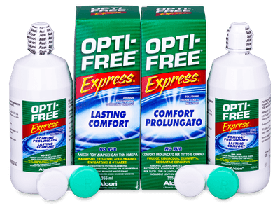 Разтвор OPTI-FREE Express 2 x 355 ml с контейнерче - По-старт дизайн