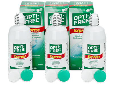 Разтвор OPTI-FREE Express 3 x 355 ml - Икономичен пакет 3 разтвора