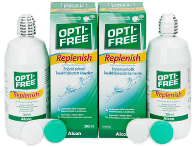 Разтвор OPTI-FREE RepleniSH 2 x 300 ml - Икономичен пакет два разтвора