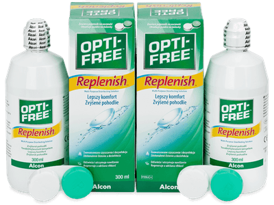 Разтвор OPTI-FREE RepleniSH 2 x 300 ml - Икономичен пакет два разтвора