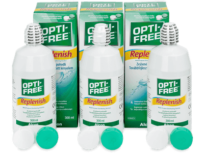 Разтвор OPTI-FREE RepleniSH 3 x 300 ml - Икономичен пакет 3 разтвора