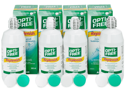 Разтвор OPTI-FREE RepleniSH 4 x 300 ml - Икономичен пакет 4 разтвора