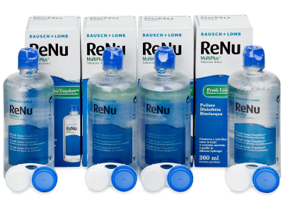 Разтвор ReNu MultiPlus 4 x 360 ml  - Икономичен пакет 4 разтвора