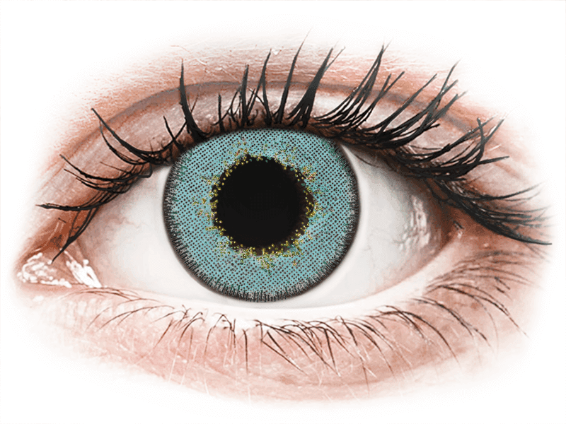 TopVue Daily Color - Blue - дневни с диоптър (2 лещи) - Coloured contact lenses