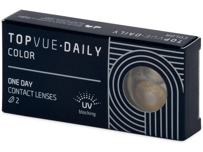 TopVue Daily Color - Pure Hazel - дневни с диоптър (2 лещи) - Coloured contact lenses