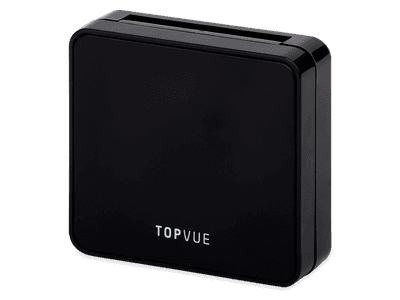 Калъф за лещи с огледало TopVue - черен