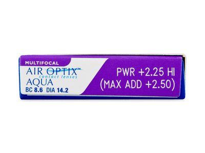 Air Optix Aqua Multifocal (3 лещи) - Преглед на параметри