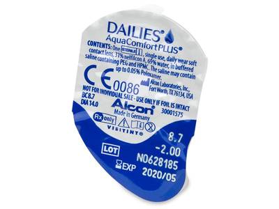 Dailies AquaComfort Plus (30 лещи) - Преглед на блистер