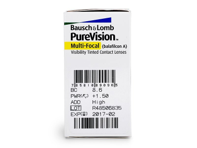 PureVision Multi-Focal (6 лещи) - Преглед на параметри