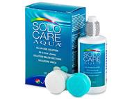 Разтвор SoloCare Aqua 90 мл с контейнерче Лещи, разтвори и капки за очи. Ниска цена - Разтвор SoloCare Aqua 90 мл с контейнерче