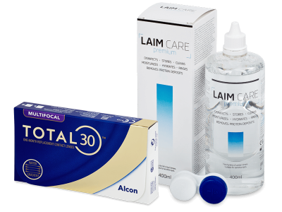 TOTAL30 Multifocal (3 лещи) + разтвор Laim-Care 400 мл