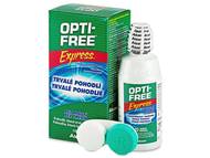 Разтвор OPTI-FREE Express 120 мл с контейнерче Разтвор за контактни лещи Opti-FREE - Разтвор OPTI-FREE Express 120 мл с контейнерче