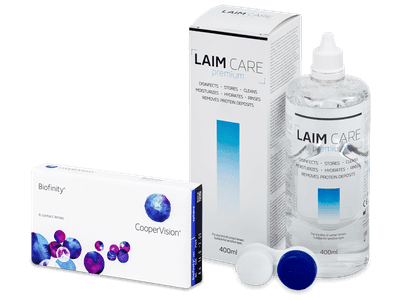 Biofinity (6 лещи) + разтвор Laim-Care 400 мл.