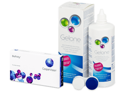 Biofinity (6 лещи) + разтвор Gelone 360 ml