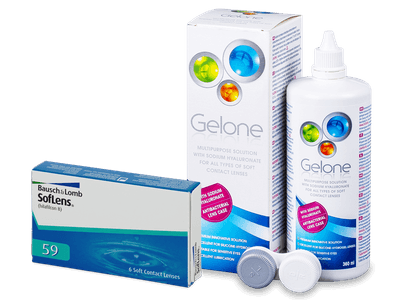 SofLens 59 (6 лещи) + разтвор Gelone 360 ml