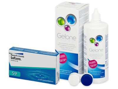 SofLens 59 (6 лещи) + разтвор Gelone 360 ml