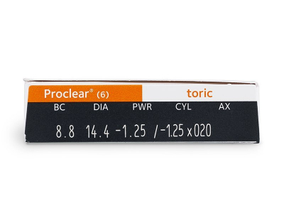 Proclear Toric (6 лещи) - Преглед на параметри