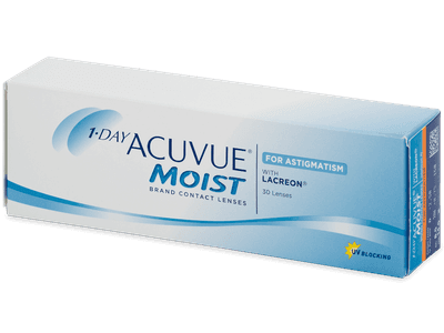 1 Day Acuvue Moist for Astigmatism (30 лещи) - Торични лещи