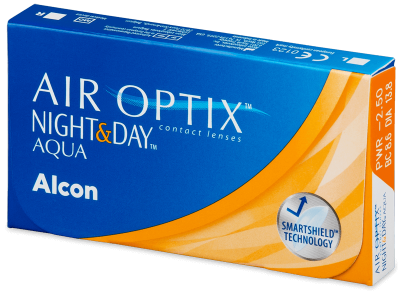 Air Optix Night and Day Aqua (3 лещи) - Месечни контактни лещи