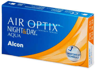 Air Optix Night and Day Aqua (3 лещи) - Месечни контактни лещи